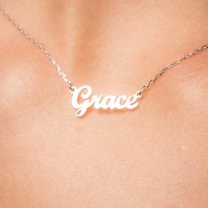 AS071 Dainty Name Necklace Personalized Jewelry Gift for Her Personalized Gift for Mom