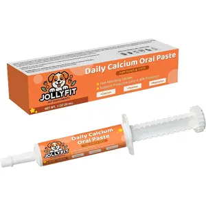 Oral Calcium for Whelping Dogs & Cats, Fast-Absorbing Calcium for Dogs, Supports Whelping Labor and Milk Production, Enhances Colostrum for Puppies, Daily Calcium Supplement for Pets - 1 oz (1)
