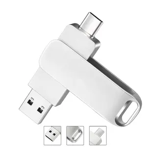 2tb Usb3.0 Flash Drive, Type-C Thumb Drive for iPad Dual USB C Pendrive Compatible with Android Phones/laptops/computers