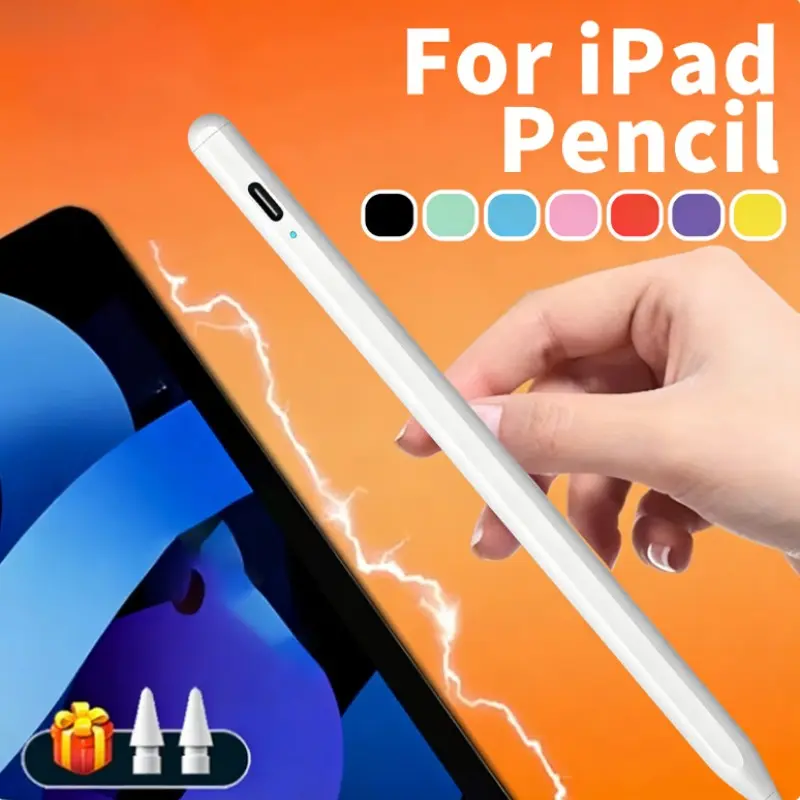 Active Touch Pen for iPad 2018-2026, Palm Rejection, Fast Charging, Magnetic Storage, High Precision, Capacitive Stylus for Writing and Drawing