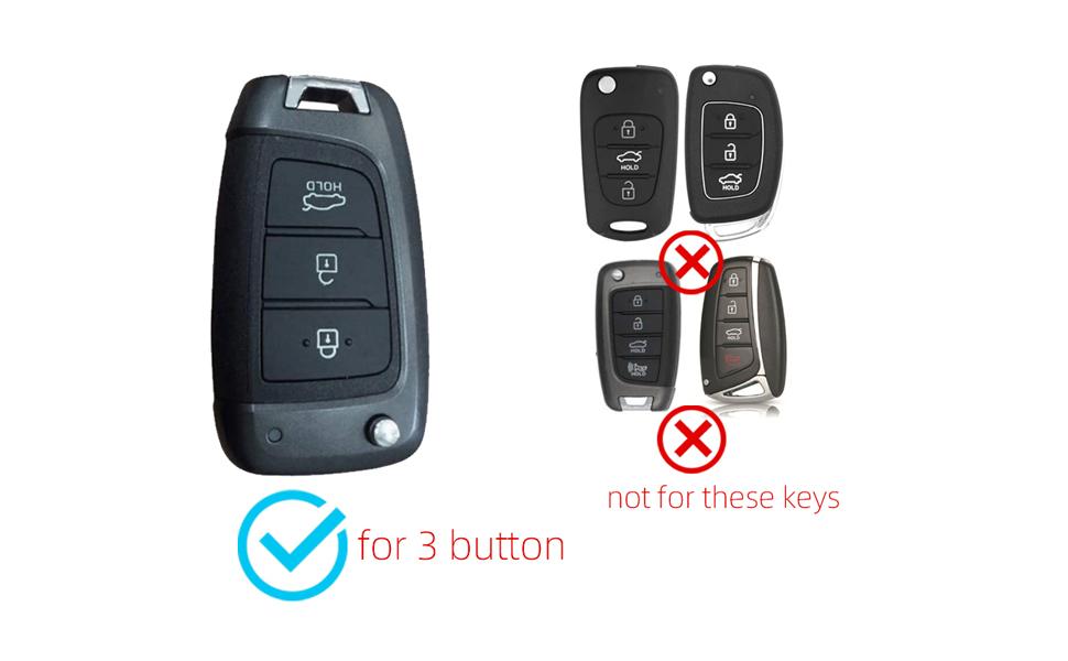 Fob Cover fit for Hyundai Venue Kona SE Santa Fe SE Tucson Key Cover Case Key Holder TPU Key Protector 3 Buttons Red Fob Cover fit for Hyundai Venue Kona SE Santa Fe SE Tucson Key Cover Case Key Holder TPU Key Protector 3 Buttons Red
