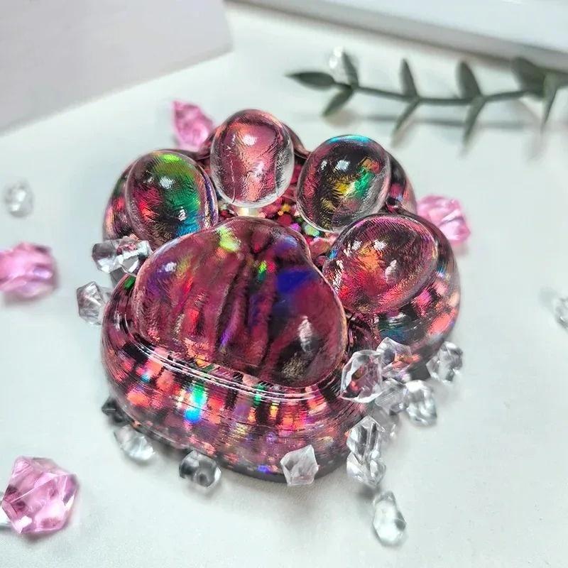 Taba Squishy Cat Paw Squeeze Toys Kawaii Sticky Squishies Fidget Toys for Birthday Party Favors Novelty Things for Kids Adults ﻿