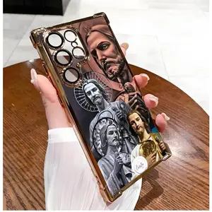 Christian God Jesus blesses you patterns Luxury Fashionable Ins Four Corner Airbag Anti-drop,Slip Phone Cases for Samsung Galaxy S26 S25 S24 S23 S22 FE Plus Ultra EDGE Soft Back Shockproof Cover,To Family,Boy,Girl,Friends,Man,Women As A Birthday Gift