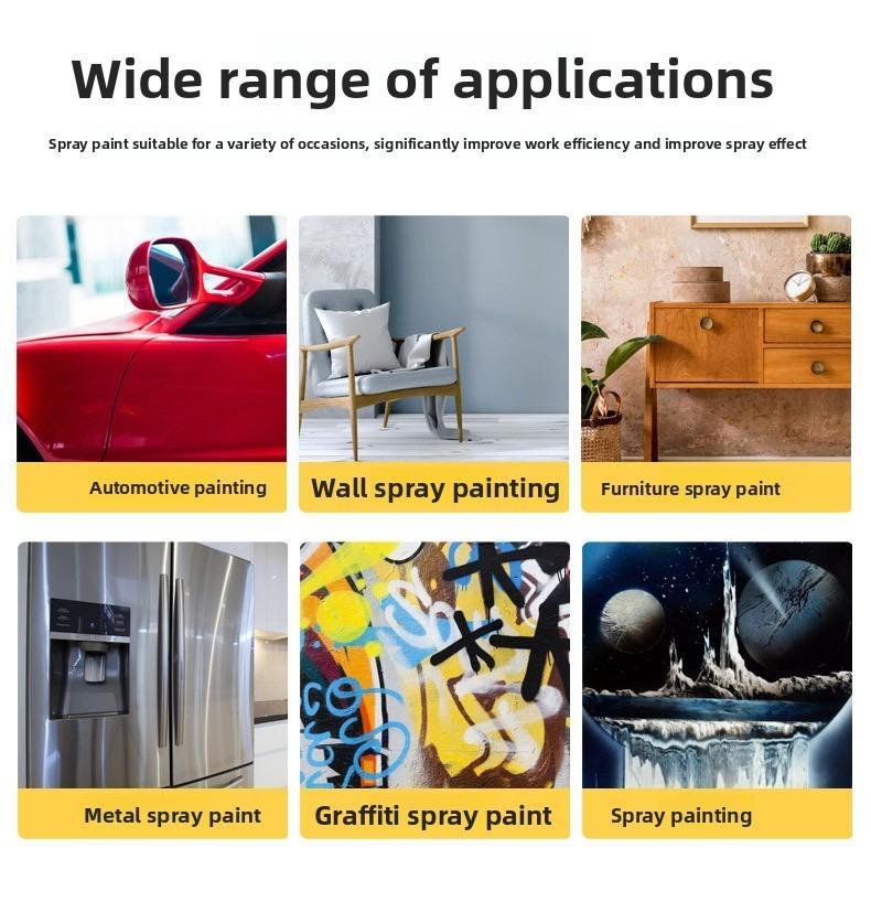 Portable assisted spray gun, universal paint spraying, renovation and color change, handle tool, spray film, spray can, spray nozzle, self-spraying paint