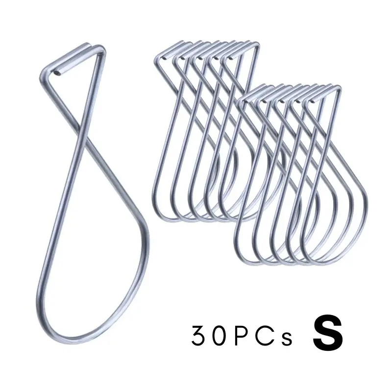 30pcs Ceiling Hook Metal Hangers, Mall Poster Hangers Display Rack Home Decor T-Bar Hangers Clips for Office Wedding Holiday Decoration Venue Decoration Hangers