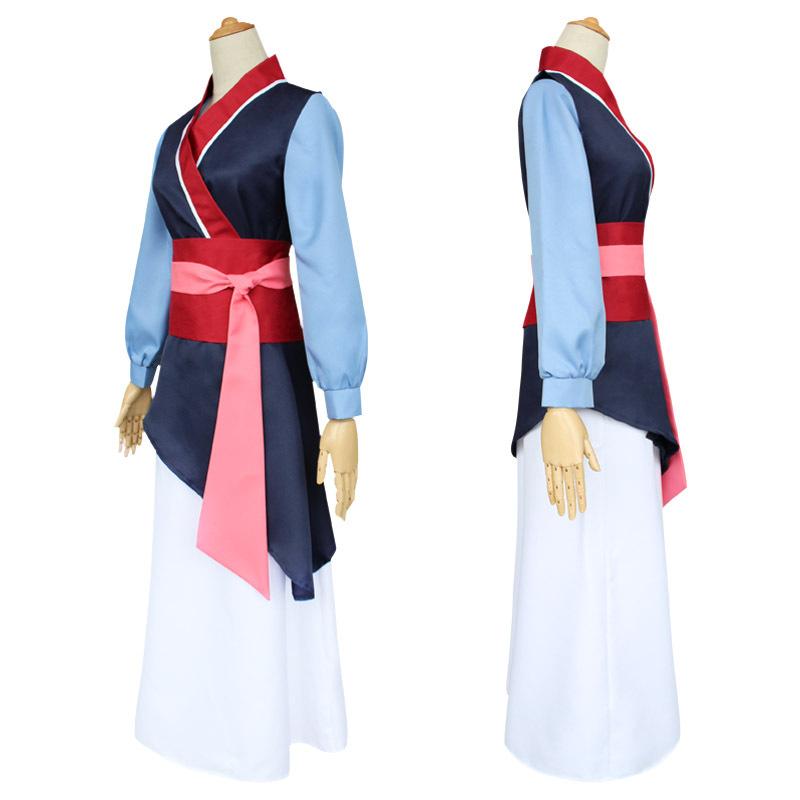 Halloween Mulan Costume Cosplay Childrens Kids Outfit Warrior Princess