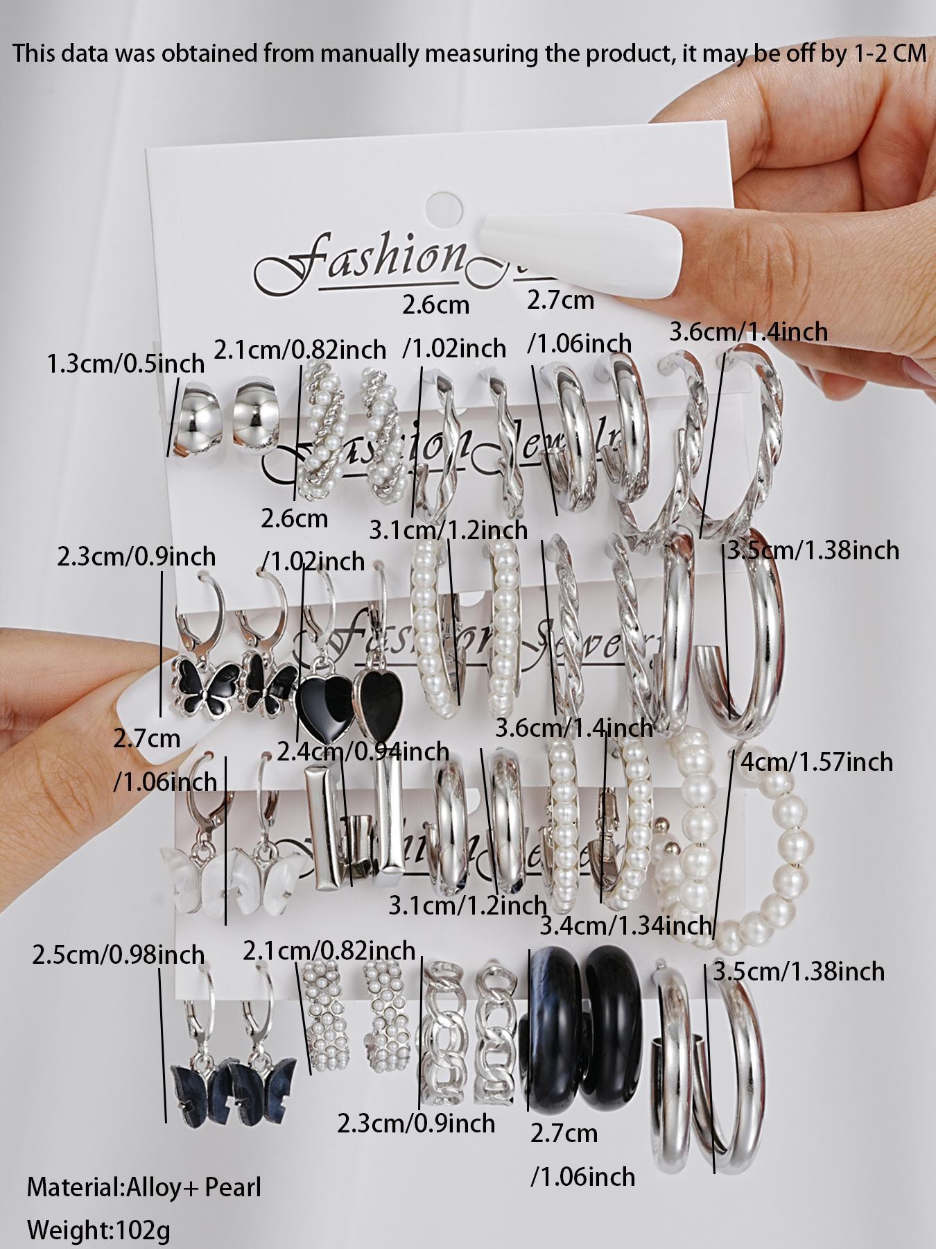 Women's Summer Elegant Butterfly & Heart Design Earrings for Gift, Daily Casual Versatile Jewelry for Holiday Fashion Accessory, Dangle Earrings