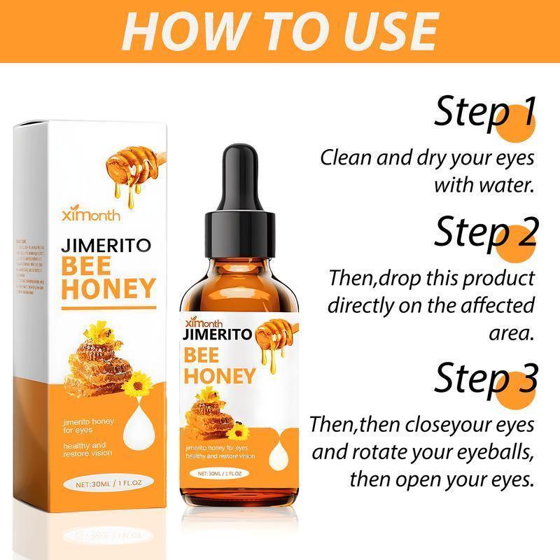 Honey Eye Care Serum, Effective Within 7 Days Skincare Comfort Bee Honey Eye Soothing Lotion Honey Essence, Daily Use Eye Care Product, gentle daily use honey eye