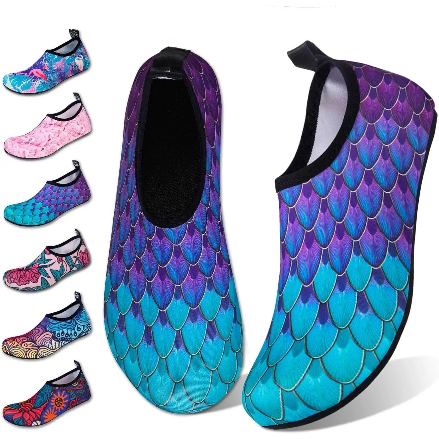 Baby Quick-Dry Barefoot Water Shoes - New Model Aqua Socks with Translucent Soles, for Beach Swim Yoga