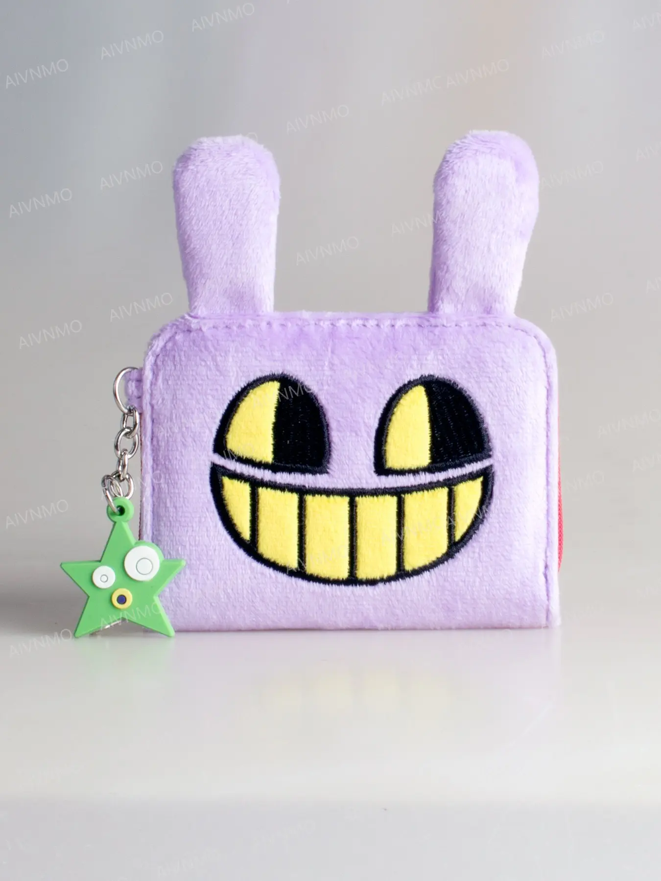 3D High-Quality Plush Tri-Fold Zip Wallet, Fashionable Personalized Card Holder, Coin Purse, ID Window, Stylish and Practical