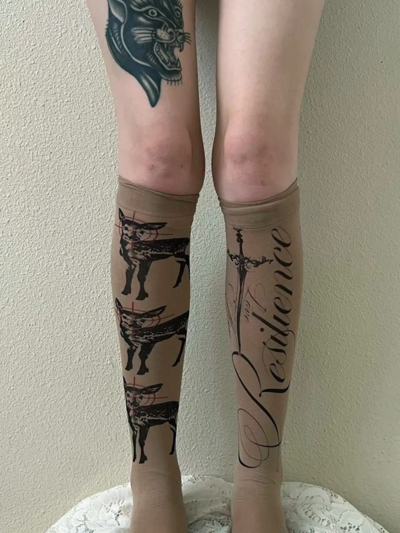 Oldschool Vintage Print Mid-Calf Socks, American Dark Atmosphere, Summer Socks, 12gl, Sock Style, Happy Socks, Fun Socks, Thigh High, All Seasons