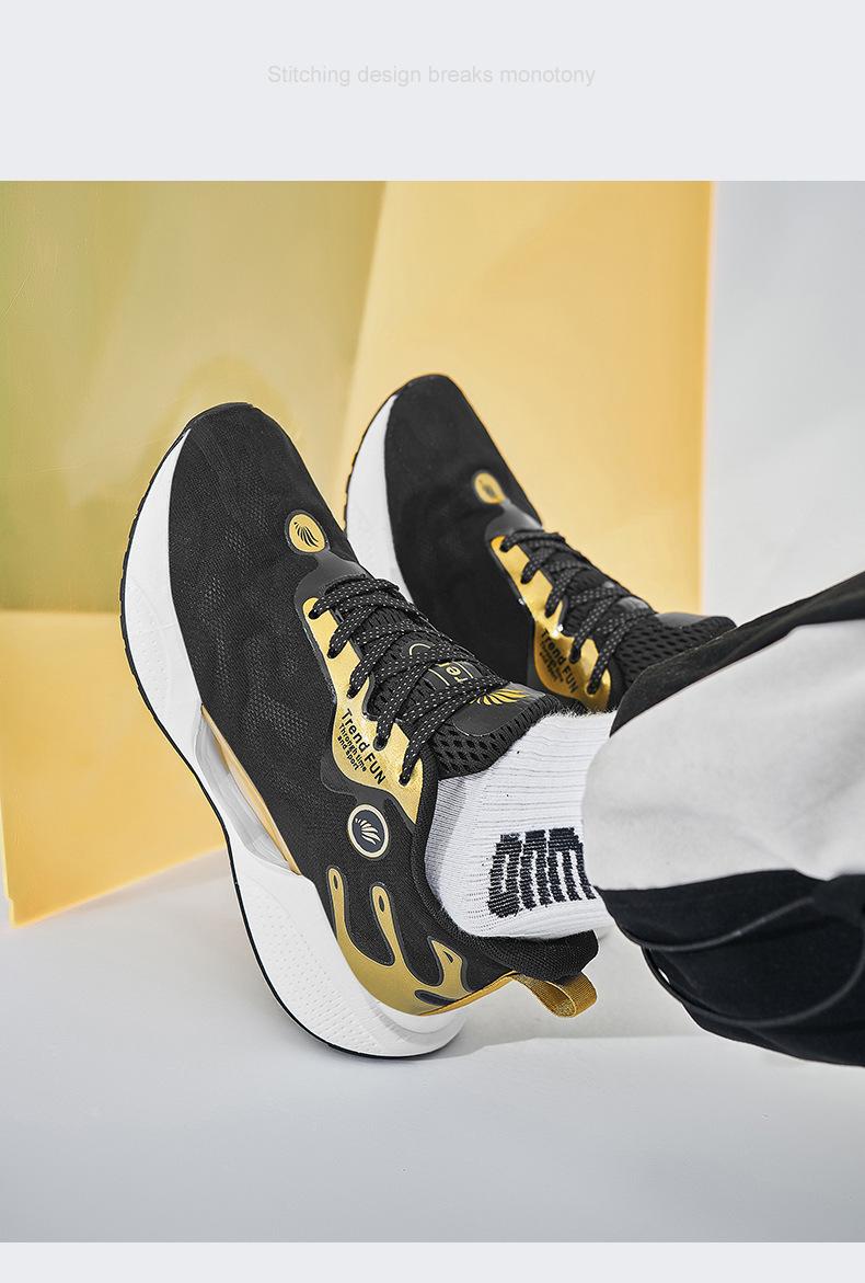 Men's Summer Fashion Trendy Lace-Up Running Shoes, Mesh Men's Shoes, Thick-Soled Comfortable Low-Top Sneakers