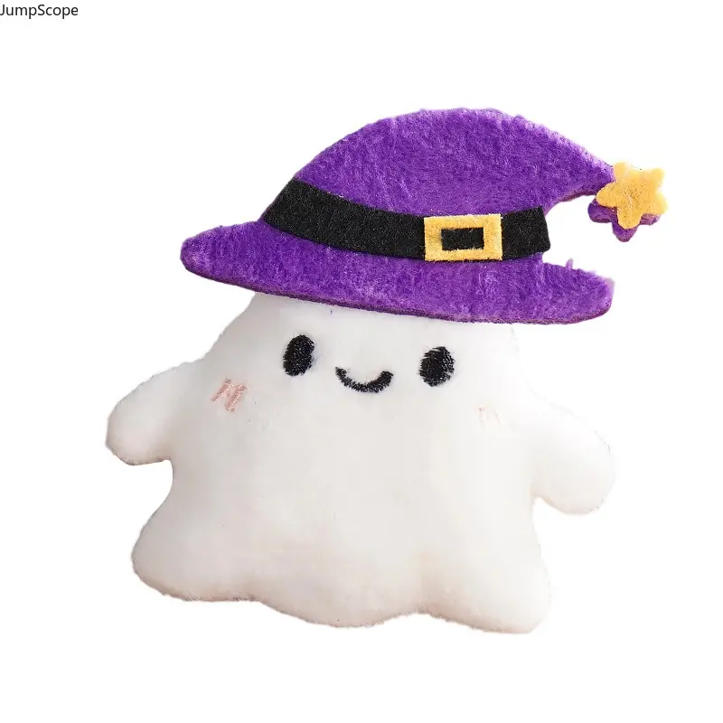 Spooky Cute Halloween Plush Keychains - Pumpkin, Ghost Shape, Bat, Witch Hat Stuffed Doll Plush Charm for Trick-or-Treat, Backpack Decor, Halloween Gifts
