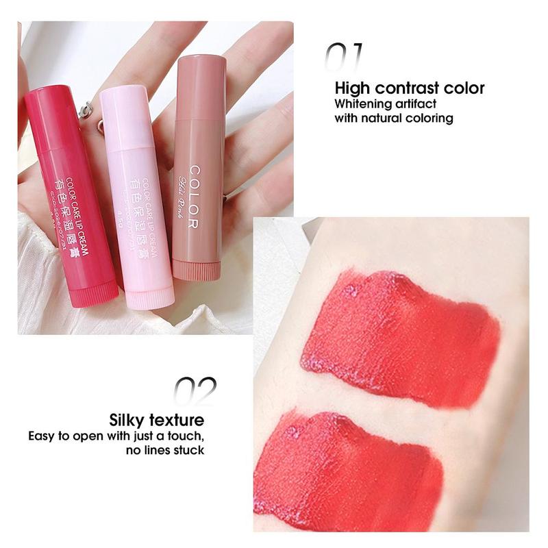 Moisturizing Lip Balm, Lip Gloss Lip Tint Lip Stain, Lip Glosses, Hydrating Anti-cracking Lip Balm Moisturizer, Glossy Plumping Lip Oil Stick, Smooth Lipstick, Suitable for All Occasions Lip Care Makeup, Color