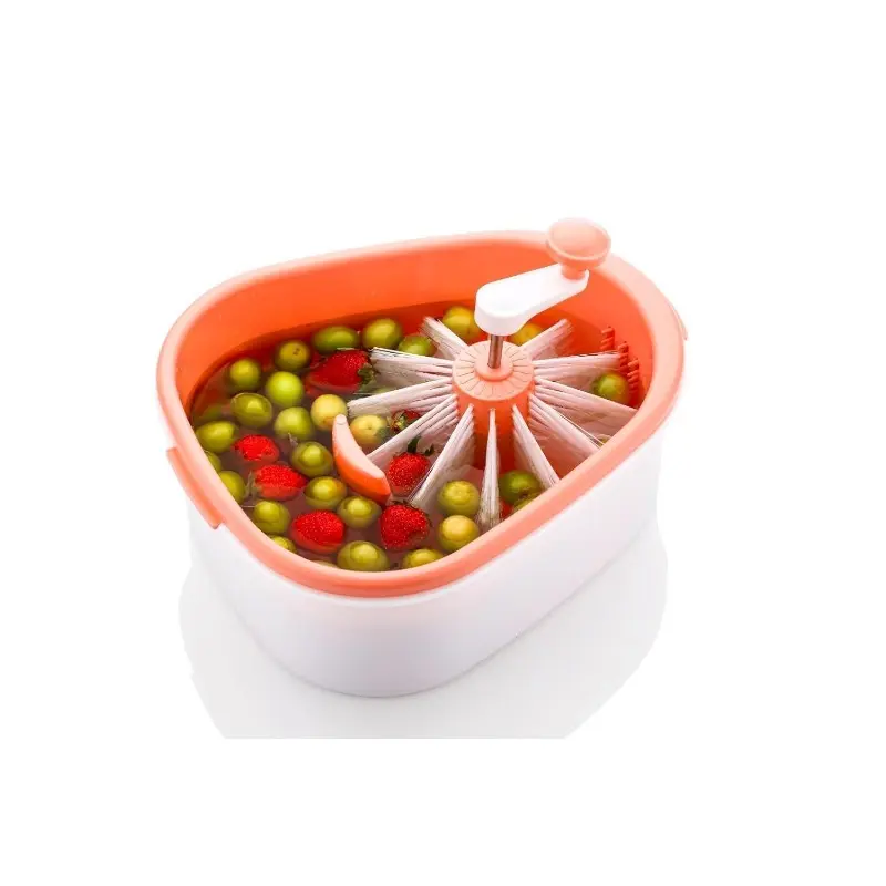 3-in-1 Fruit Washer & Spin Dryer with Brush – Vegetable Salad Washer Set, Multifunctional Kitchen Colander, BPA-free filter with handle for easy draining, quick washing, drying, and preparation.