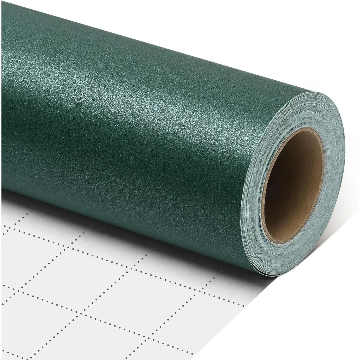 Wrapping Paper, Green Wrapping Paper Roll, Solid Color Pearly Wrapping Paper for Birthday Christmas Wedding  Shower Mother's Day, Father's Day, 17 Inch X 32.8