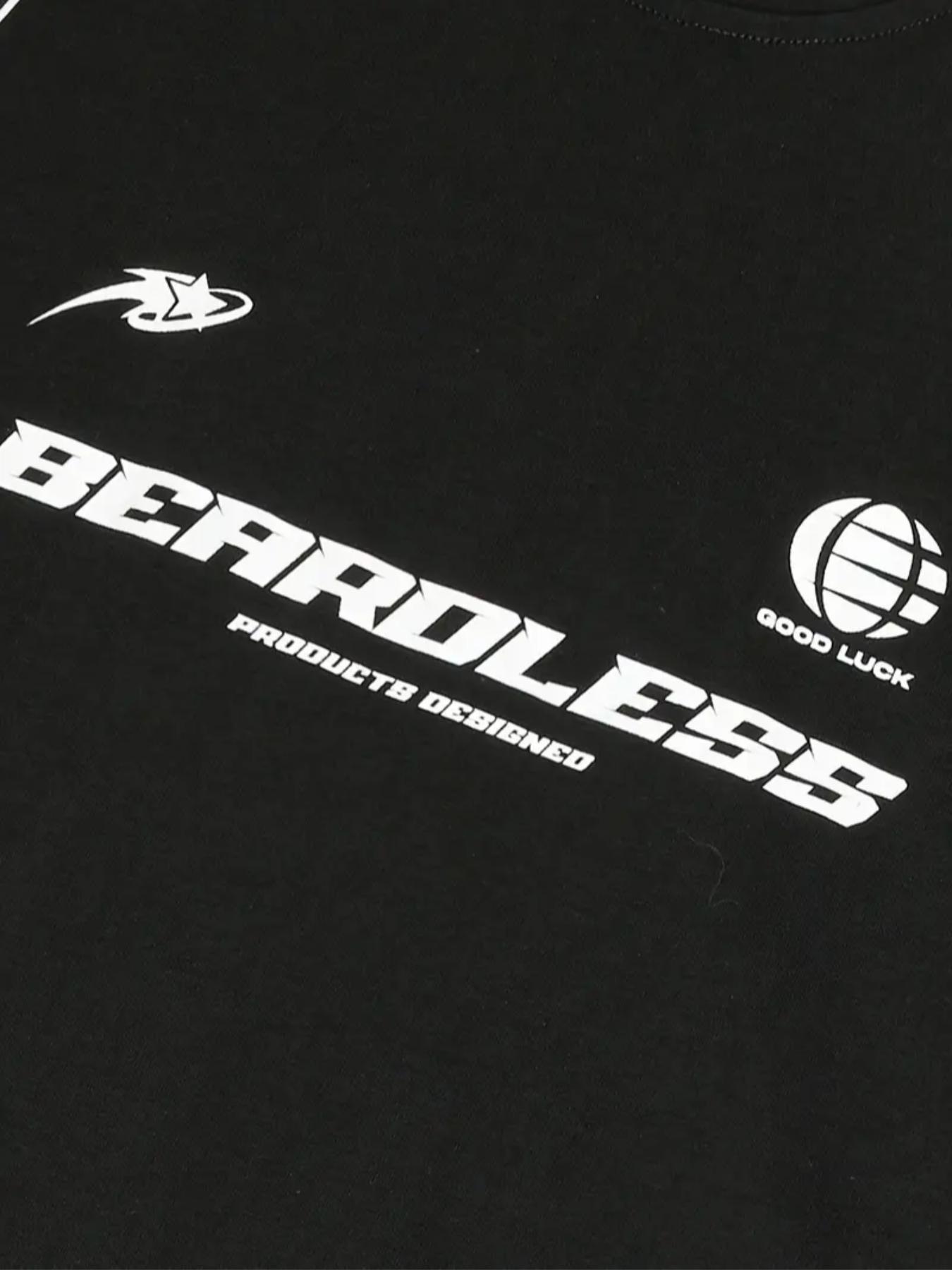 Men's Regular Fit Striped Trim Print Short Sleeve Tee, Casual Comfy Round Neck T-shirt for Summer, Fashion Men's Top for Daily Wear, Tropical