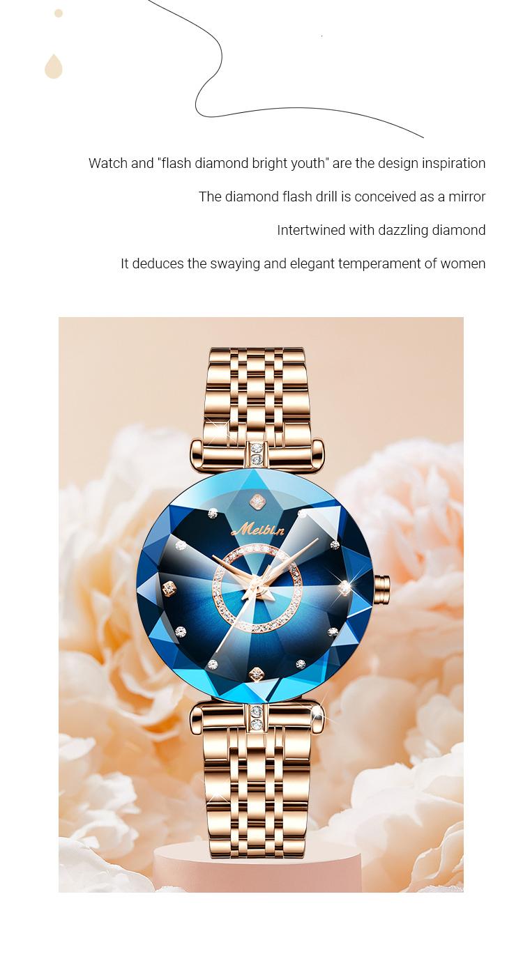 [Labaoli]Meibin Women's Elegant Fashion Quartz Watch, Modern Fashionable Wristwatch, Fashion Watch for Party, Daily Clothing Decor, Trendy All-match & Exquisite Watch for Birthday Gift. gold and silver jewelry