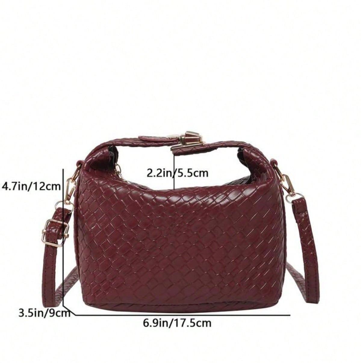 French High-End Woven Handbag For Women New Style Western-Style Dumpling Bag Niche Texture Commuting Bag Versatile Crossbody Bag Shoulder Bag