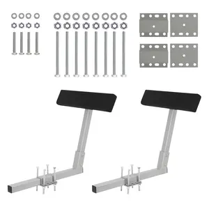 2PCS Boat Trailer Guide Poles, Adjustable Width 40” PVC Padded Heavy Duty Rustproof Steel, Easy Loading for Jet Ski Fishing Boat Sailboat Dinghy, u-Bolt Mount Above or Below Frame