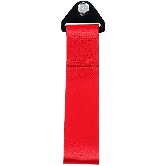 JDM Style Decorative Tow Strap, 10.2"  Sporty Bumper  Belt | For  Exterior Decoration,Non-Functional Tow Hook Strap, Suitable for  with a Pulling Force Under 2 Tons (red) 26cm