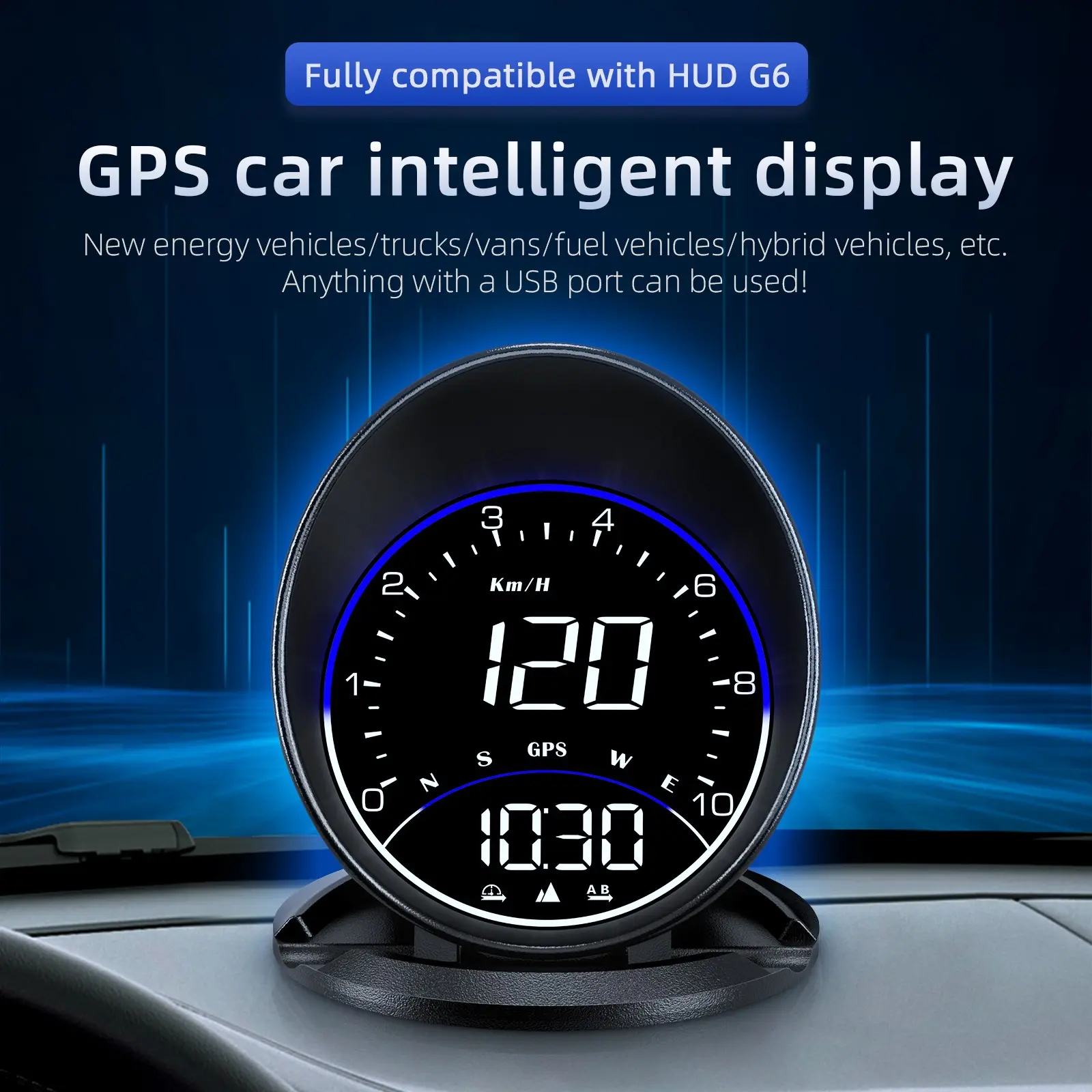 Digital Universal GPS Speedometer with Real-Time Speed Display, Plug & Play Driving Assistant for Drivers, Highway & Daily Driving