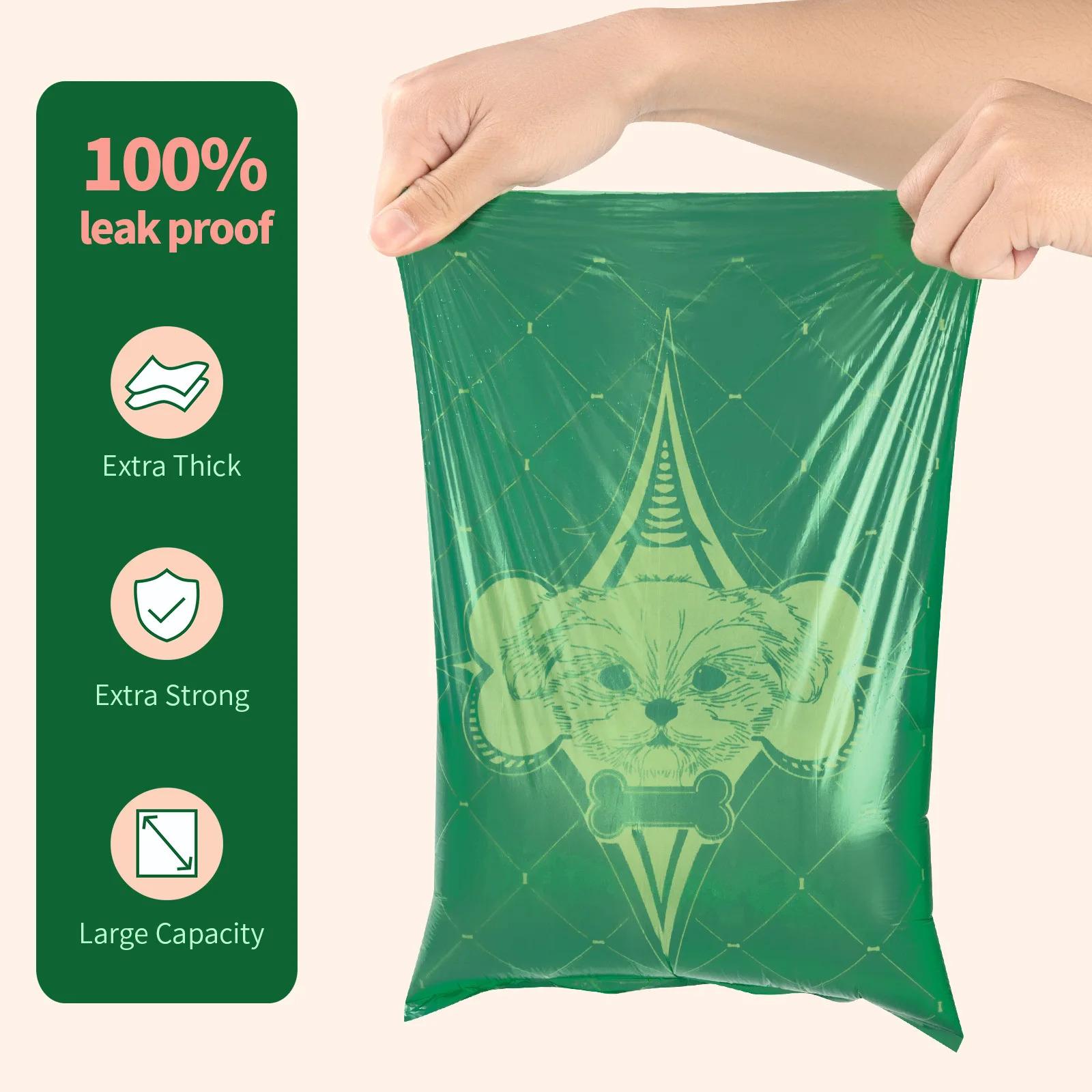 Premium Eco-friendly Biodegradable Pet Poop Bags (270 Count, 18 Rolls) - with Dispenser and Clip - Heavy Duty Litter Scavenger for Dogs & Cats