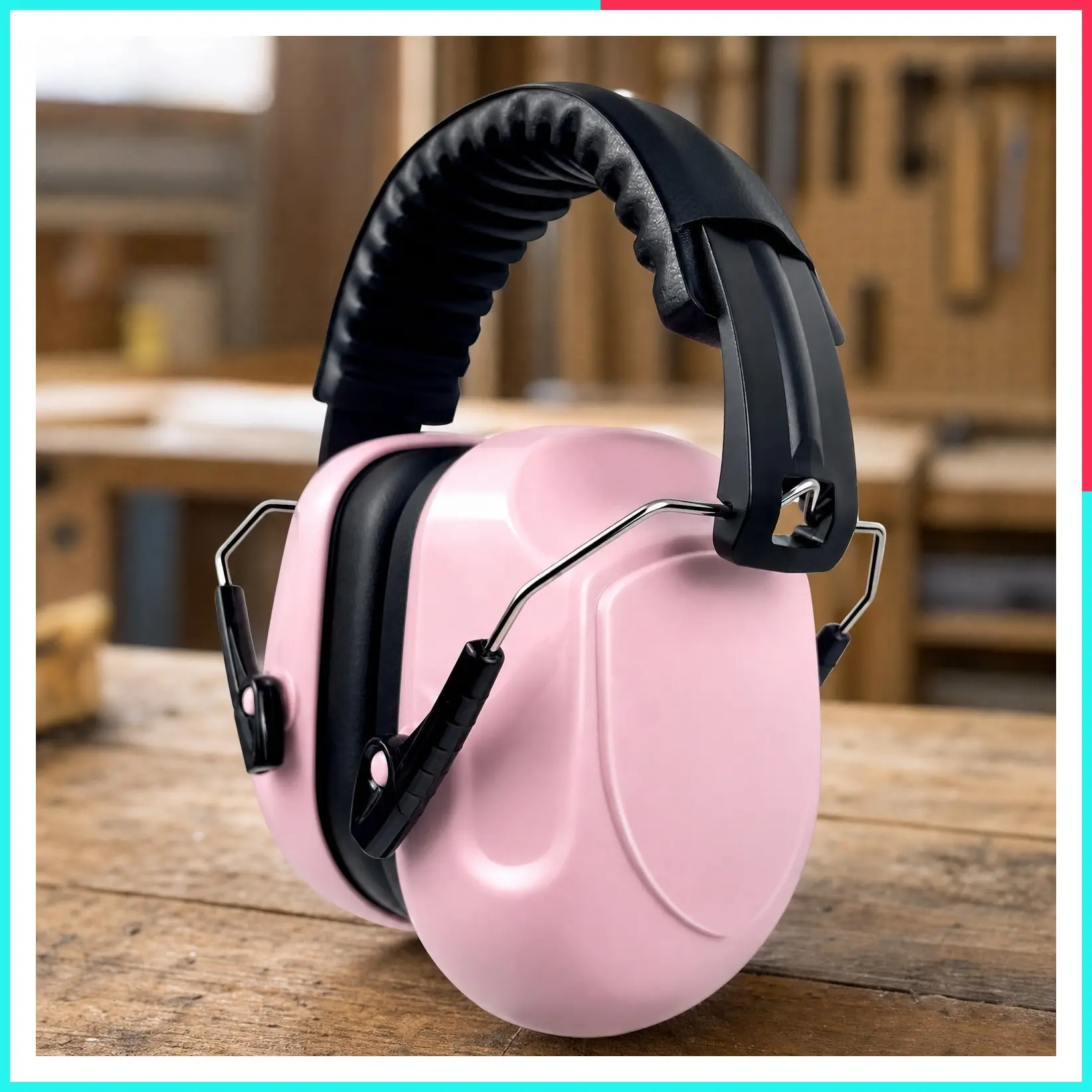 SNR 33dB Noise Cancelling Ear Muffs, Adjustable Lightweight Safety Earmuffs, Sound Proof, ANSI