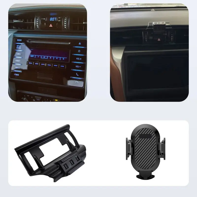 For Toyota Fortuner 2016-2022, LHD Special Phone Holder Car Phone Mount Base Car Accessories