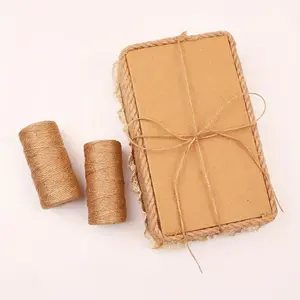 1pc Natural Jute Twine - Perfect For Gardening, Plant Wrapping, Arts & Crafts, And Weddings!