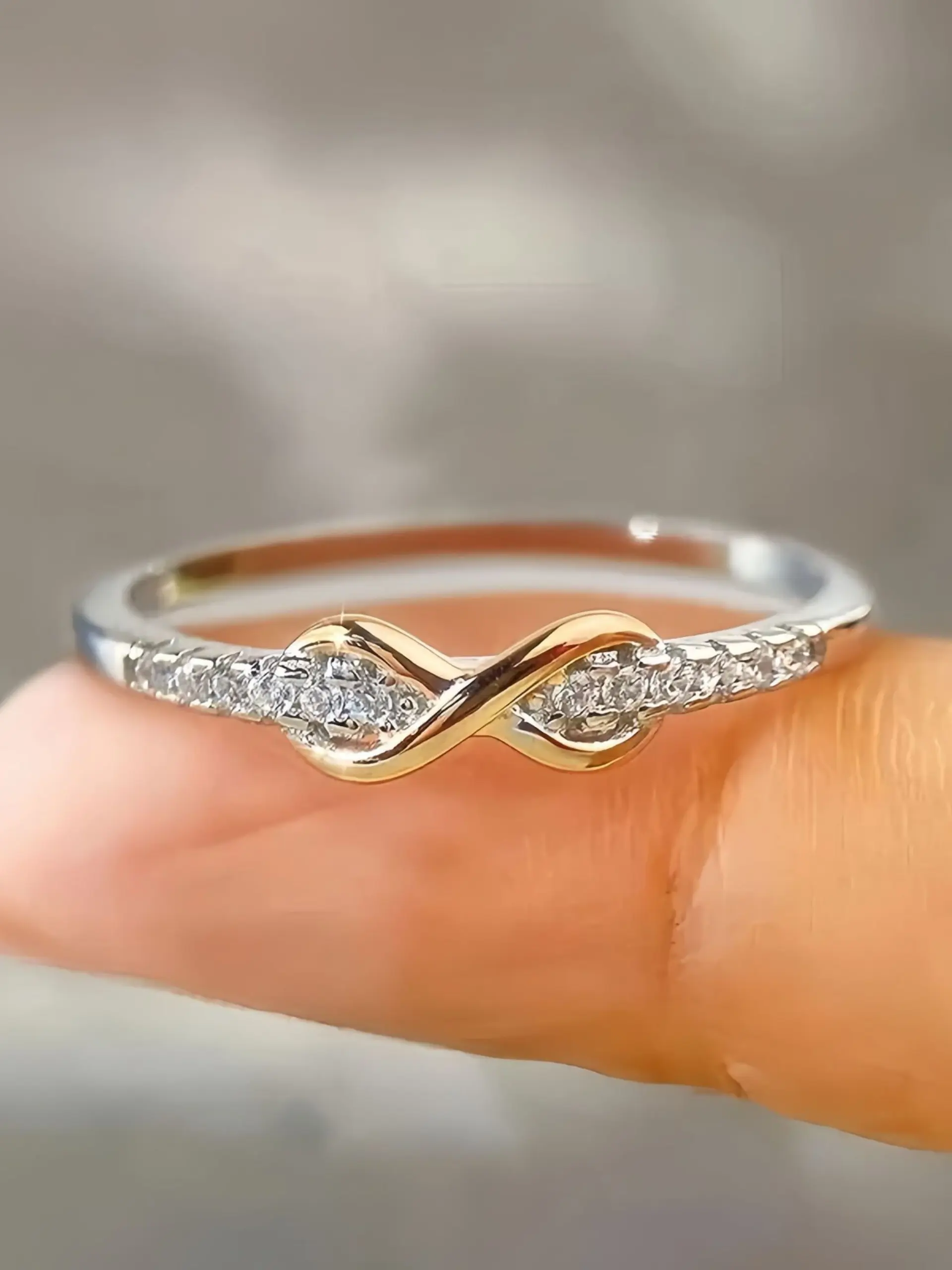 Forever Best Friends Pink Oath Infinity Symbol Ring Set - Best Bitches Pinky Promise White Gold-Plated Rings for Unbreakable Bond Matching Friendship Rings Adjustable Ring