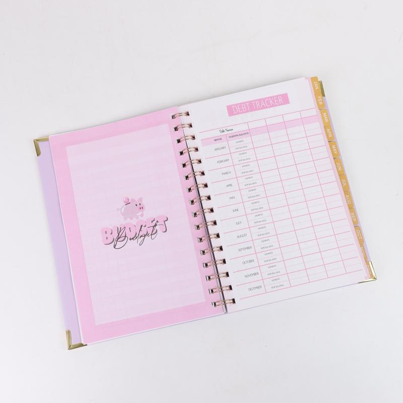 2026 Soft Lavender All-in-One Planner: Elegant Spiral-Bound Organizer with Luxe Gold Accents – Complete with Yearly Overviews, Monthly Spreads, Weekly Breakdowns & Daily Pages to Keep Your Life Organized in Understated Style