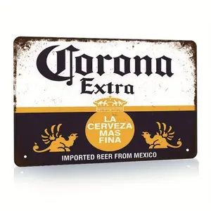 1count 8x12 Inch Wall Decor, Metal Sign Retro Poster Plate, Vintage Pub Bar Restroom Home Beach Living Room Decoration Tin Signs, Dust-Proof, Water-Proof