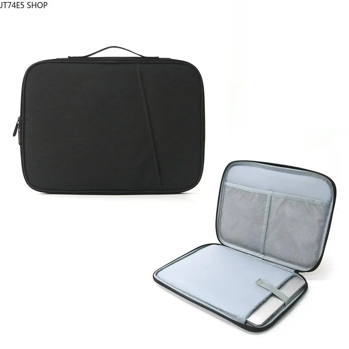 Solid Color 13 Inch Oxford Cloth Tablet Sleeve Protective Cover, Waterproof Shockproof Portable Tablet Storage Bag, Universal Soft Case for iPad