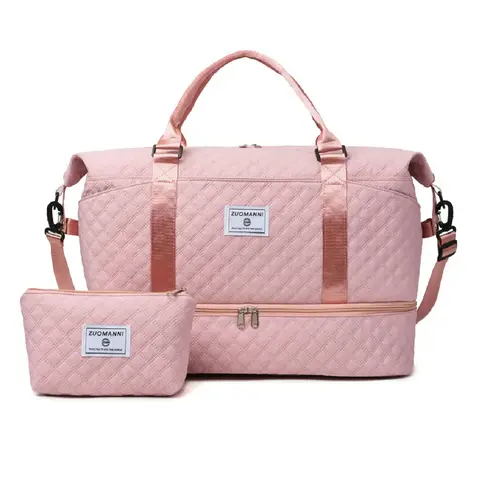 【Black Friday】Large Capacity Multifunctional Travel Bag Set, Letter Pattern Zipper Travel Bag with Shoe Compartment, Casual Sports Fitness Bag for Women & Men, Weekender Travel Essentials, Daily Traveling Bag #GLOBAL PICKS