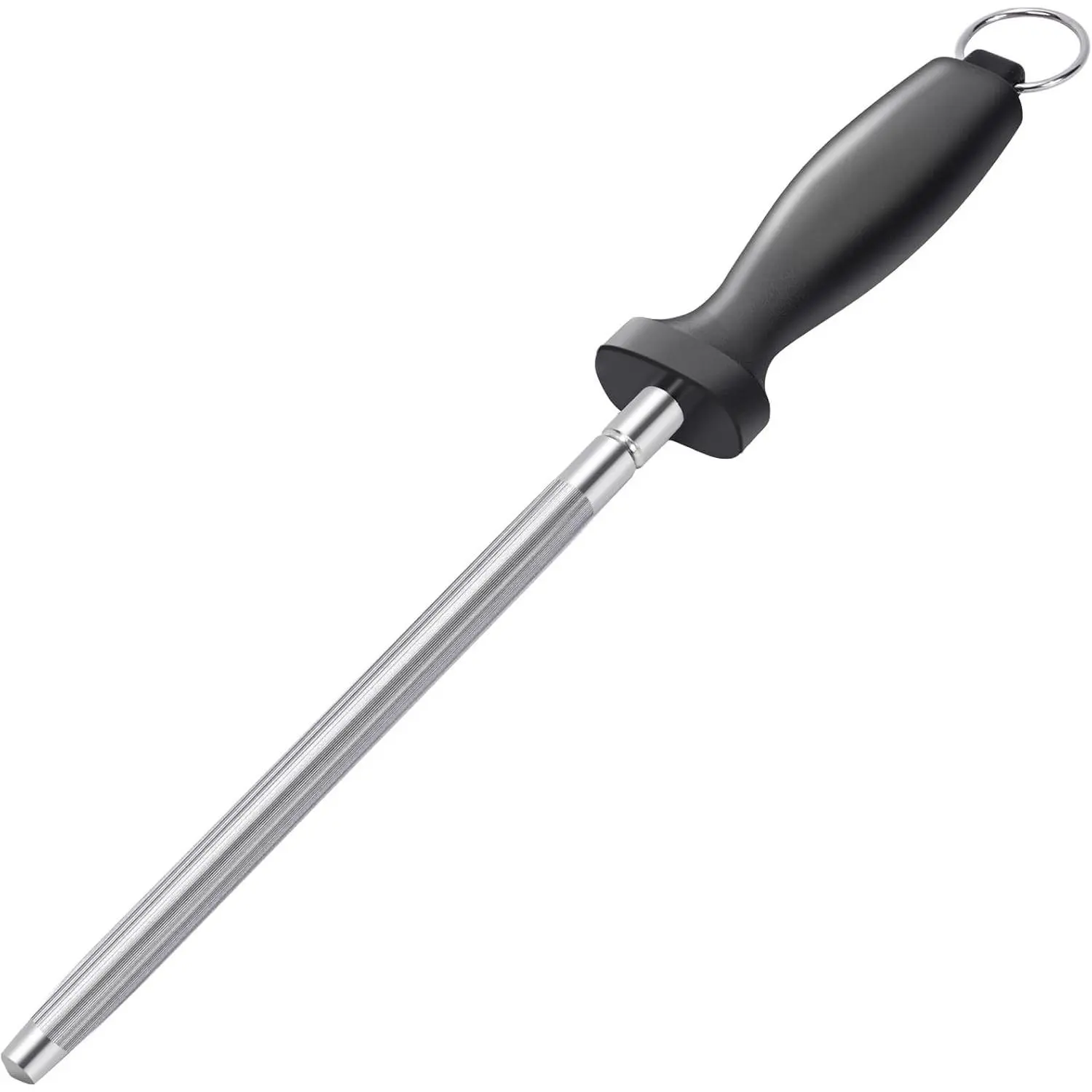Professional 12-Inch  Sharpening Rod | High-Carbon Honing rod Sharpen  ,   Sharpener for Chefs &  Cooks, Easy to Use & Sturdy