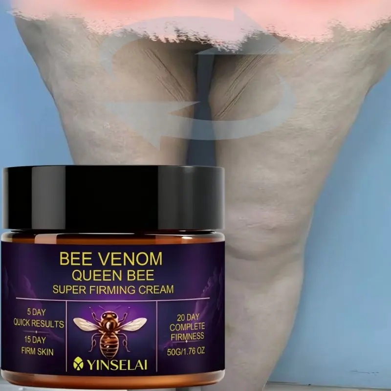 Ultra Firming Cream, Instant Lift, Rich in Collagen, Bee Venom, Vitamin C, for Arms, Thighs, Abdomen, Smoother Skin, Deep Pull, Significant Tightening Effect