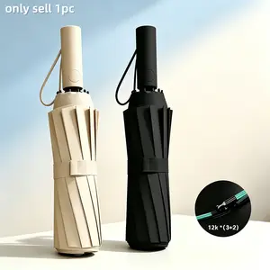 12-Fold Umbrella for Rain and Sunshine, Fully Automatic, Windproof, Sunscreen, Sun Umbrella, 1pc, Ideal for Outdoor Use