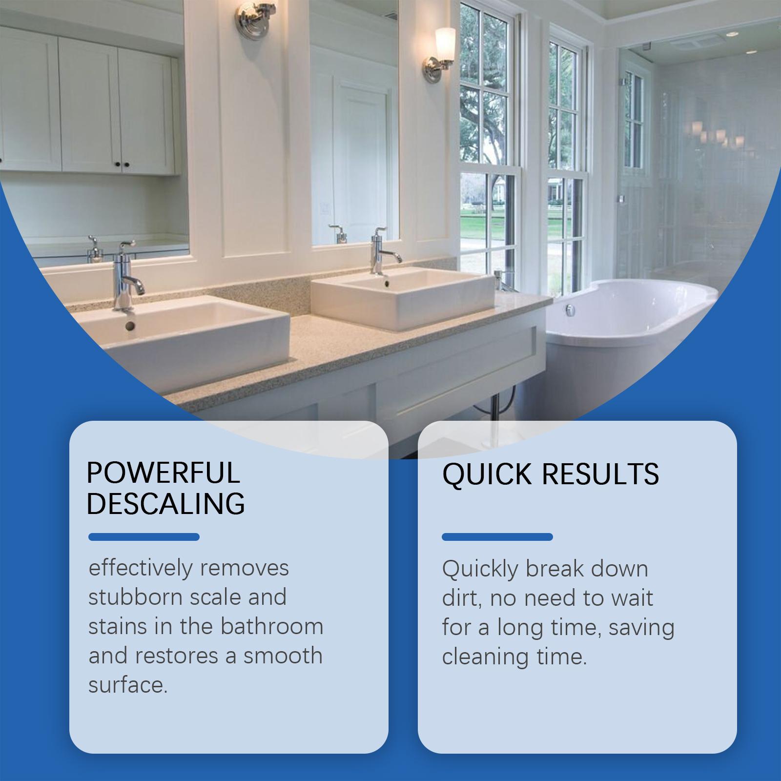 Jakehoe Bathroom Cleaner, Removes Water Stains Lime Cleaning Surfaces Bathroom Cleaner