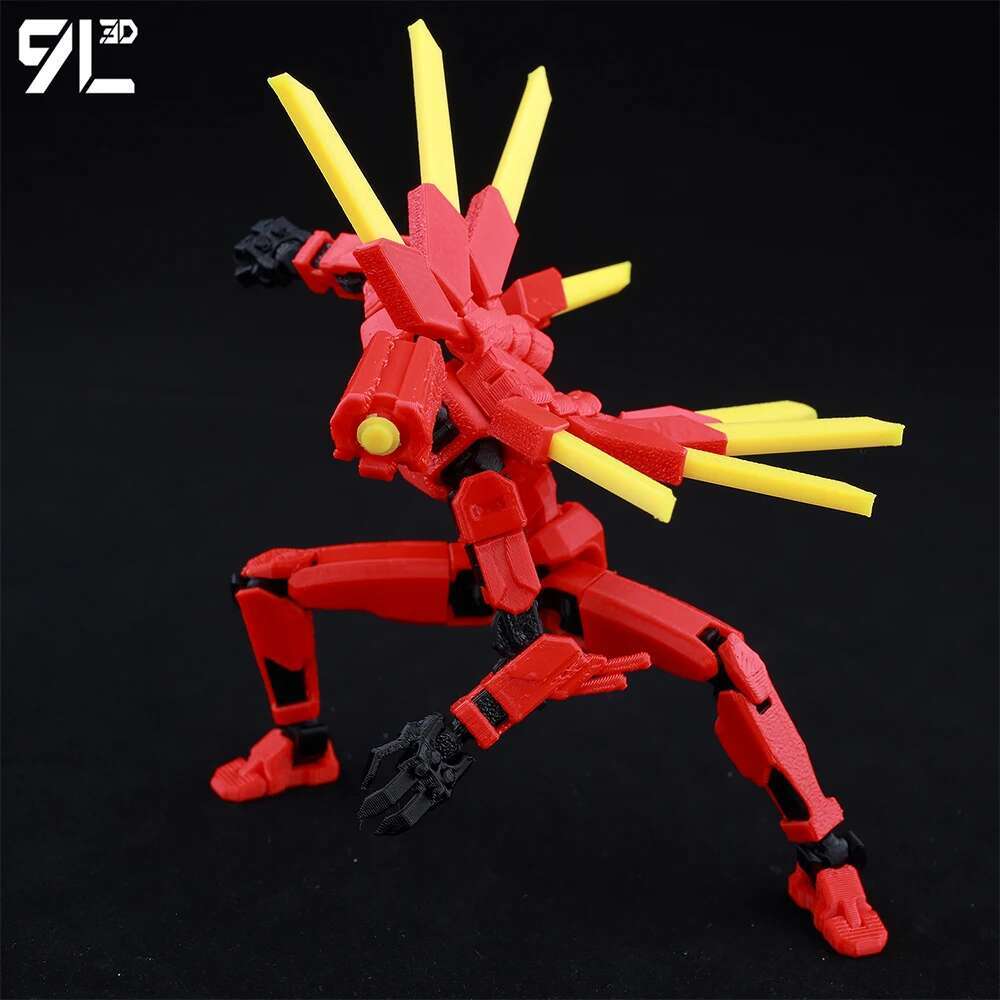Lucky13 Dummy13 Ultrakill V1 Series Anime Characters-3D Printed Multi-Jointed Deformable Body Posing Model Multi-color Toys Gift