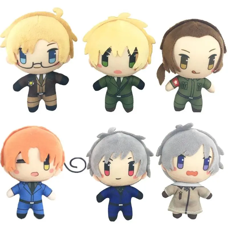 Axis Powers Worlds Hetalia Plush Toy Arthur Kirkland Feliciano Vargas Ivan Braginsky Alfred F Jones Gilbert Beilschmidt Fan Gift
