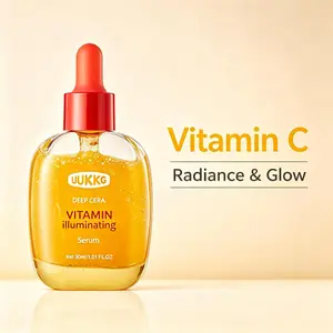 UUKKG  Facial Serum  | Vitamin Illuminating | NAD+ Peptide Boosting | Bakuchiol Plumping Dropper Essence | Ceramide Infused Glass Skin Serum, Niacinamide Glow Skin Care Drops | 30ml Travel Size for All Skin Types