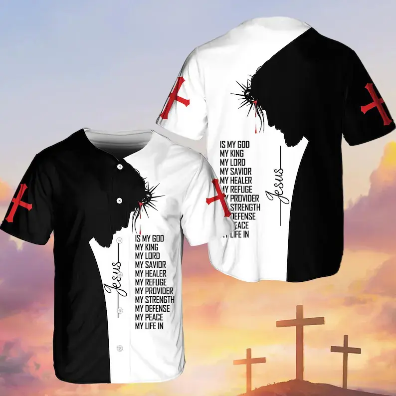 Christian Baseball Jersey Shirt, Jesus Religious Shirt, Faith Over Fear Apparel, He Is Risen Christian Gift, Christian Apparel #   TikTokMadeMeBuyIt #   TikTokShop #   Jesus #   Baseball Jersey
