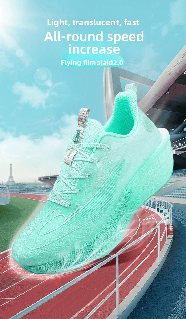 (New)Shoes For Men - Running Shoes For Men Of Large Size, Featuring A Blue And Pink Gradient Breathable Mesh, Shock-absorbing And Anti-slip Sole, And A Lace-up Closed Round Toe Design.These Are Casual Shoes Suitable For Running And Camping