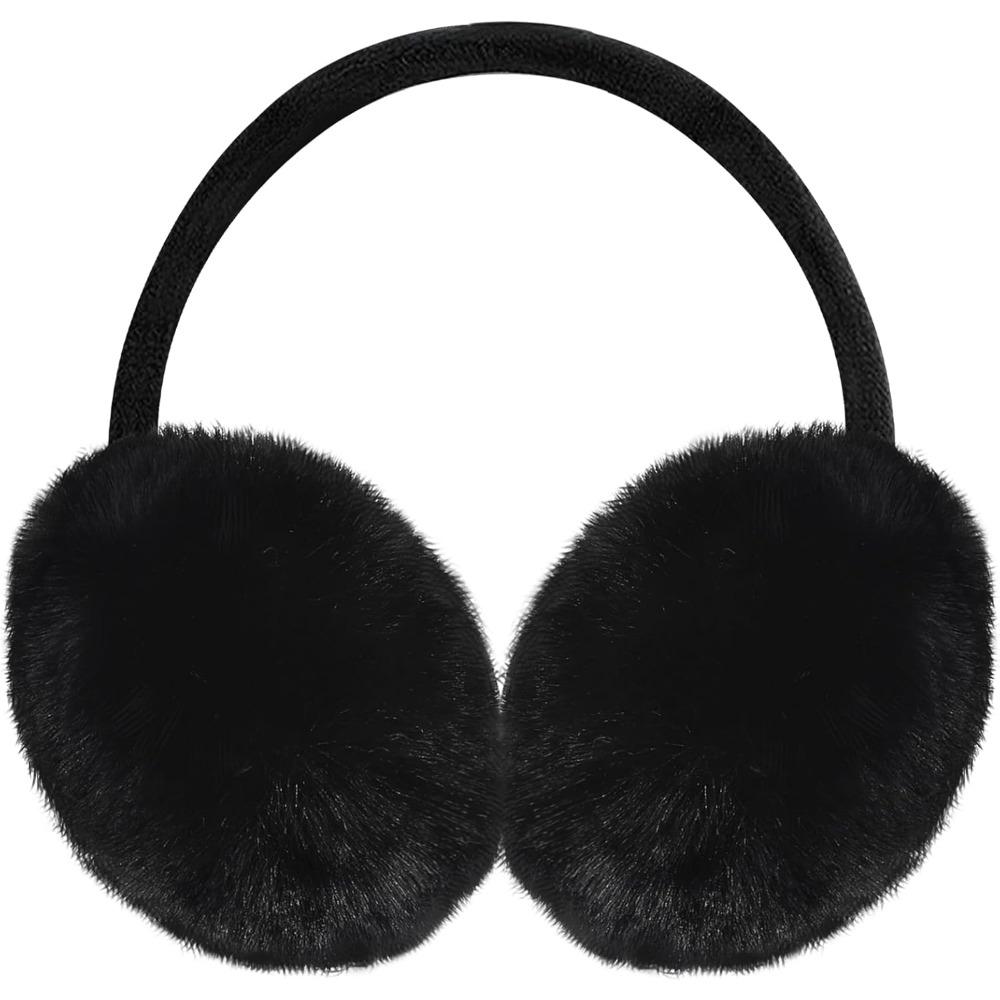 Ear Muffs Winter Women, Girls Adjustable Faux Fur Ear Warmers Comfy Cute Fuzzy Earmuffs