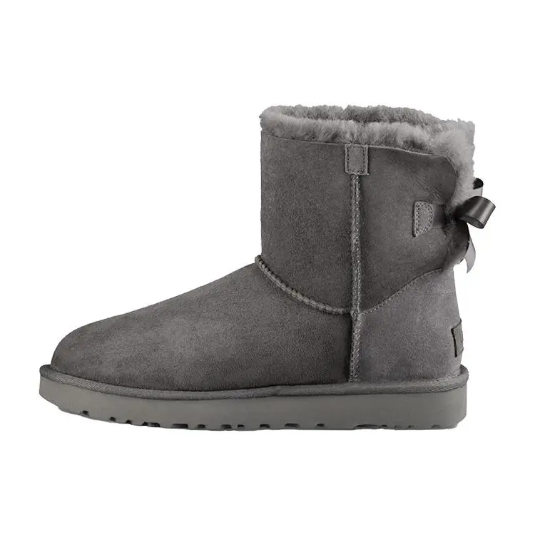 UGG Wmns Mini Bailey Bow II Boot 'Grey 1016501-GREY
