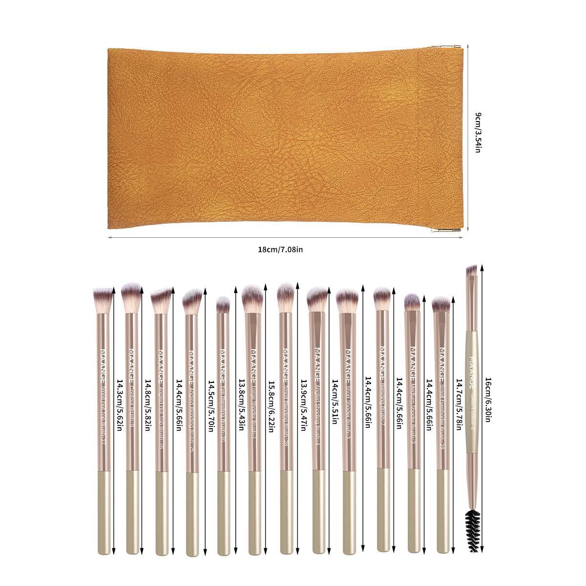 Professional Soft Makeup Brush Kits with Cosmetic Bag, 13pcs/set Eyeshadow Brush Set Multifunctional Makeup Brushes for Powder Liquid Cream, Makeup Tools for Women, Face Makeup Brushes, Brush Combo