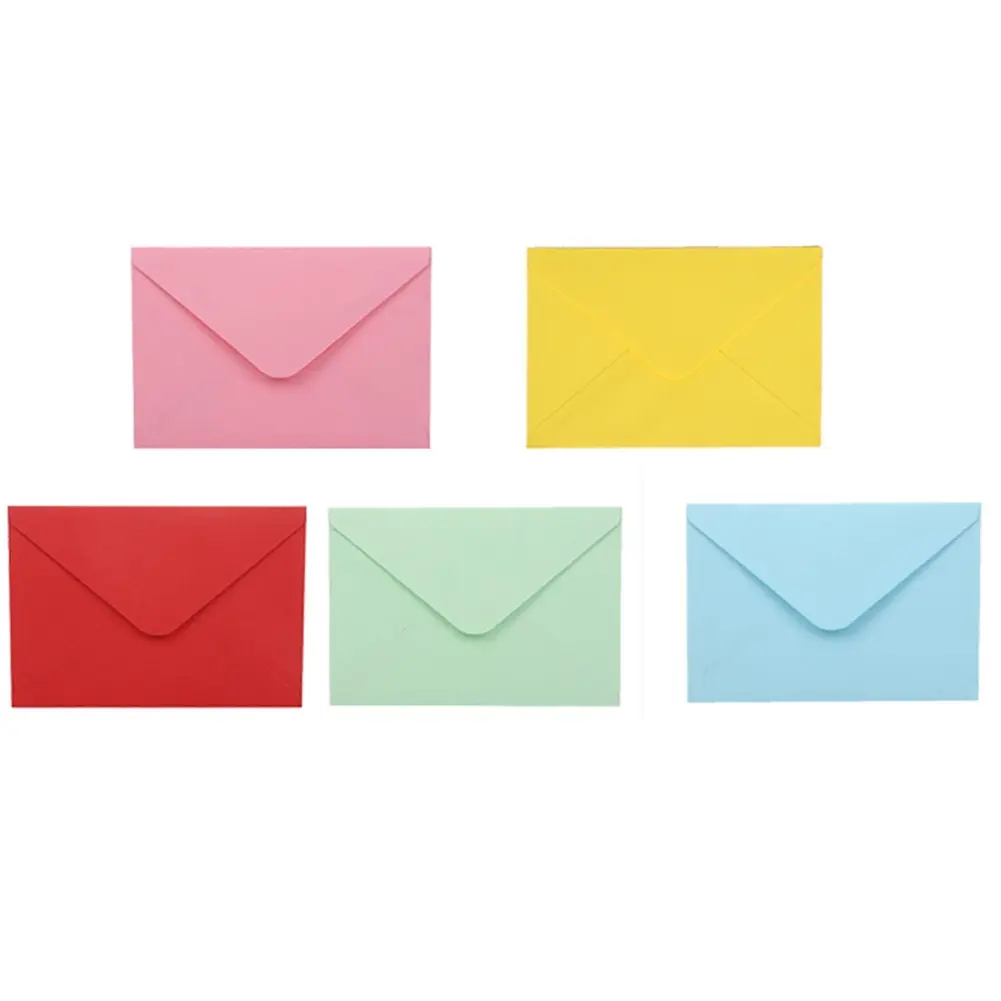 Gift Card Envelopes - 50 Colorful 13.5x18.5cm Count Mini Envelopes,Paper Business Card Envelopes,Tiny Envelope Pockets,A