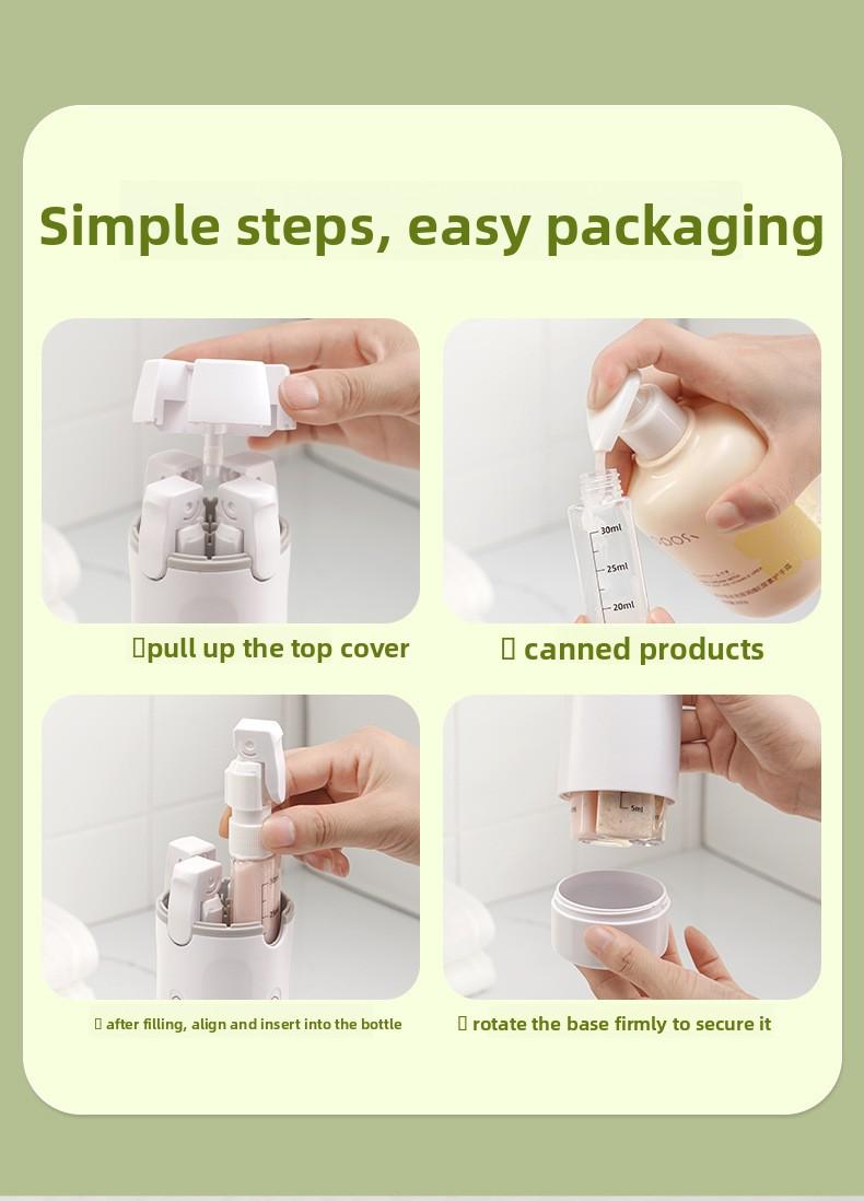 Travel Dispensing Bottle Portable Cosmetic Set Shampoo Shower Gel Makeup Remover Oil Washing Dispensing Bottle Leakproof