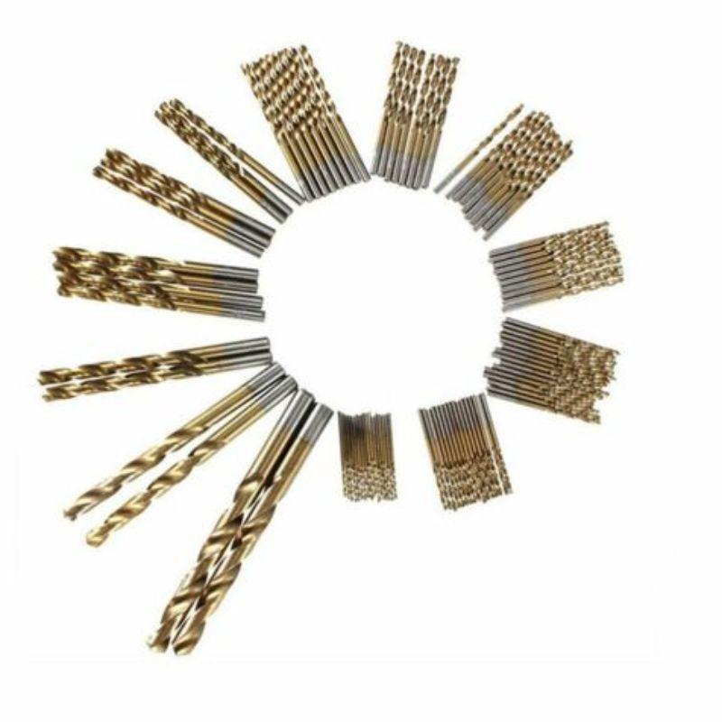 99pcs Titanium-Coated HSS Drill Bit Set - Quick Change, Precision Impact Tools for Dewalt & Makita - Ideal for Aluminum, Wood & More